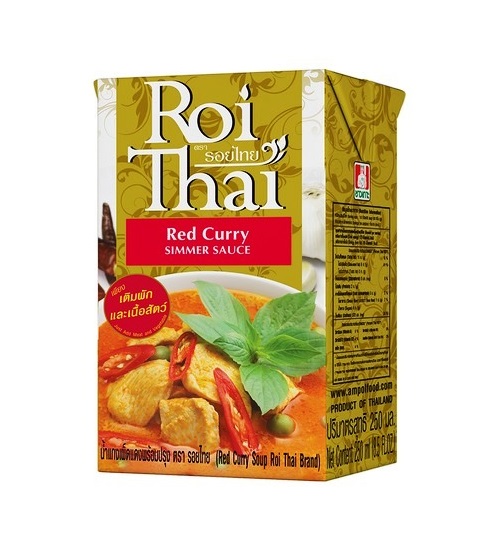 Red curry in salsa con latte di cocco Roi Thai 250ml.